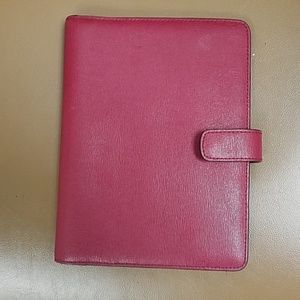 Coach leather daily planner